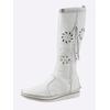 Stiefel ANDREA CONTI, Damen, Gr. 42, weiß, Leder, Glattleder, Glattleder, modisch, Schuhe