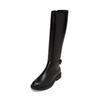 Stiefel MARC O'POLO "aus edlem Schafleder", Damen, Gr. 42, schwarz, Obermaterial: 100% Leder (Schaf), Schuhe
