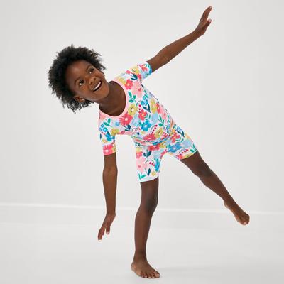 Midsummer Meadow Two-Piece Short Sleeve & Shorts Pajama Set - 9 - 10
