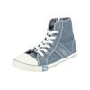 Sneaker MUSTANG SHOES "Mustang Shoes Sneaker Lederimitat/Textil", Damen, Gr. 40, blau (mittelblau), Lederimitat, Textil, casual, Schuhe