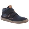 Barfußschuh FRODDO "BAREFOOT TEX AUTUMN", Kinder, Gr. 35, blau (dunkelblau), Veloursleder, Textil, colorblocking, modisch, Schuhe, Klettschuh, Winterstiefel mit TEX-Membrane