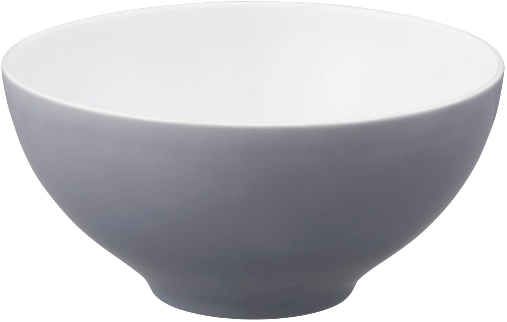 Schüssel SELTMANN WEIDEN "Life Fashion", weiß (weiß, elegant grau), B:15,5cm H:7,5cm L:15,5cm T:15,5cm Ø:15,5cm, Porzellan, Schüsseln, Schüssel, Schale rund, 15,5 cm