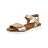 Riemchensandale ARA "Ara Pantoletten Veloursleder", Damen, Gr. 40, beige (sand), Veloursleder, casual, Schuhe