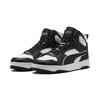 Sneaker PUMA "RBD BREAK MID", Gr. 40, schwarz-weiß (puma weiß, puma schwarz, puma weiß), Leder, mehrfarbig, sportlich, Schuhe