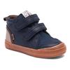 Winterstiefel BISGAARD "cuba tex", Kinder, Gr. 25, blau (dunkelblau), Leder, klassisch, Schuhe, Klettschuh mit TEX-Membrane, Größenschablone zum Download