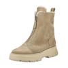 Stiefelette PAUL GREEN "Paul Green Stiefelette Veloursleder", Damen, Gr. 39, beige, Veloursleder, casual, Schuhe