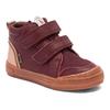 Winterstiefel BISGAARD "cuba tex", Kinder, Gr. 31, rot (bordeaux), Leder, klassisch, Schuhe, Klettschuh mit TEX-Membrane, Größenschablone zum Download
