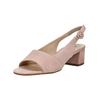 Riemchensandale HÖGL "Högl Sandalen Veloursleder", Damen, Gr. 38,5, rosa (powder), Veloursleder, casual, Schuhe