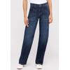 Relax-fit-Jeans ANGELS "LIZ WORKER", Damen, Gr. 48, Länge 32, blau (schwarz indigo used), Denim/Jeans, Obermaterial: 91% Baumwolle, 6% Polyester, 3% Elasthan, casual, relaxed fit lang, Jeans, mit großen Vordertaschen und Fade-Out Effekten