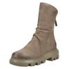 Stiefelette PAUL GREEN "Paul Green Stiefelette Nubukleder", Damen, Gr. 38,5, grau (taupe), Nubukleder, casual, Schuhe