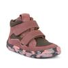 Barfußschuh FRODDO "BAREFOOT TEX FUN AUTUMN", Kinder, Gr. 31, rosa (rose, grau), Veloursleder, Textil, sportlich, Schuhe, Boots, Sneaker, Trekkingschuh mit TEX-Membrane