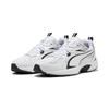 Sneaker PUMA "MILENIO TECH_", Gr. 44, schwarz-weiß (puma weiß, puma schwarz, puma silber), Textil, sportlich, Schuhe
