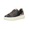 Plateausneaker NERO GIARDINI "Nero Giardini Sneaker Leder/Synthetik", Damen, Gr. 39, gold (schwarz, gold), Leder, Synthetik, casual, Schuhe