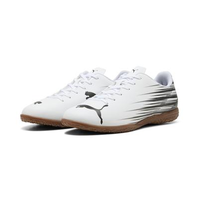 Fußballschuh PUMA "ATTACANTO II IT", Gr. 46, schwarz-weiß (puma weiß, puma schwarz), Synthetik, bedruckt, sportlich, Schuhe, für Halle und Straße Image