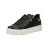Plateausneaker MARCO TOZZI "Marco Tozzi Sneaker Lederimitat", Damen, Gr. 42, schwarz, Lederimitat, casual, Schuhe