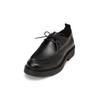 Schlupfboots MARC O'POLO "aus glattem Rindleder", Damen, Gr. 43, schwarz, Obermaterial: 100% Leder (Rind), Schuhe