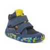 Barfußschuh FRODDO "BAREFOOT TEX FUN AUTUMN", Kinder, Gr. 30, bunt (blau, bunt), Veloursleder, Textil, sportlich, Schuhe, Boots, Sneaker, Trekkingschuh mit TEX-Membrane