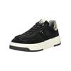 Sneaker NERO GIARDINI "Nero Giardini Sneaker Leder/Textil", Damen, Gr. 40, schwarz (schwarz, silber), Leder, Textil, casual, Schuhe