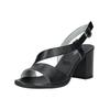 High-Heel-Sandalette NERO GIARDINI "Nero Giardini Sandalen Leder", Damen, Gr. 36, schwarz, Leder, elegant, Schuhe