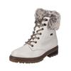 Schnürstiefelette REMONTE "Remonte Stiefelette Glattleder", Damen, Gr. 40, weiß, Glattleder, casual, Schuhe