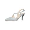 Pumps NERO GIARDINI "Nero Giardini Pumps Textil", Damen, Gr. 36, silber, Textil, elegant, Schuhe