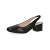 Pumps CAPRICE "Caprice Pumps Nappaleder", Damen, Gr. 38, schwarz, Nappaleder, elegant, Schuhe