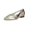 Ballerina PAUL GREEN "Paul Green Ballerinas Leder", Damen, Gr. 37,5, grau (platin), Leder, casual, Schuhe