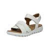Keilsandalette GABOR "Gabor Sandalen Nappaleder", Damen, Gr. 38, weiß, Nappaleder, casual, Schuhe