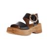 Riemchensandale GABOR "Gabor Sandalen Nappaleder", Damen, Gr. 38,5, schwarz, Nappaleder, casual, Schuhe