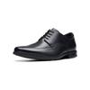 Schnürschuh CLARKS "Clarks Businessschuhe Leder", Herren, Gr. 43, schwarz, Leder, elegant, Schuhe