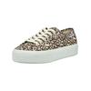 Plateausneaker SUPERGA "Superga Sneaker Baumwolle", Gr. 40, braun (leopard), Textil, casual, Schuhe