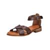 Riemchensandale PAVEMENT "Pavement Sandalen Leder", Damen, Gr. 41, braun, Leder, casual, Schuhe