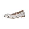 Ballerina CAPRICE "Caprice Ballerinas Nappaleder", Damen, Gr. 39, weiß, Nappaleder, casual, Schuhe