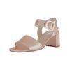Riemchensandale GABOR "Gabor Sandalen Leder", Damen, Gr. 40, gold, Leder, casual, Schuhe