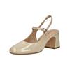 Slingpumps REGARDE LE CIEL "Regarde Le Ciel Pumps Leder", Damen, Gr. 40, crema lack, Leder, casual, Schuhe