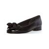 Ballerina GABOR "Gabor Ballerinas Leder/Textil", Damen, Gr. 40, schwarz, Leder, Textil, casual, Schuhe