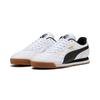 Sneaker PUMA "ROMA ANNIVERSARIO", Gr. 38, schwarz-weiß (puma weiß, puma schwarz, gum), Leder, mehrfarbig, sportlich, Schuhe