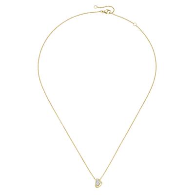 Goldkette LUIGI MERANO "mit Brillanten, Gelbgold 585", gold (goldfarbig, silberfarbig, bicolor), Halsketten, Damen, 45cm, Gelbgold 585 Image