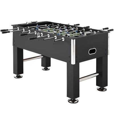 Black MDF Sturdy Foosball Table with Cup Holders and Scorekeeper - 55.1” L x 29.3” W x 34.6” H