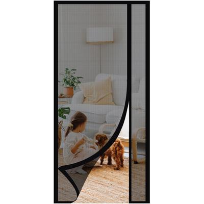 Sekey Magnet Fliegengitter Tür ohne Bohren Insektenschutz Türvorhang Schwarz,95x210 cm Image