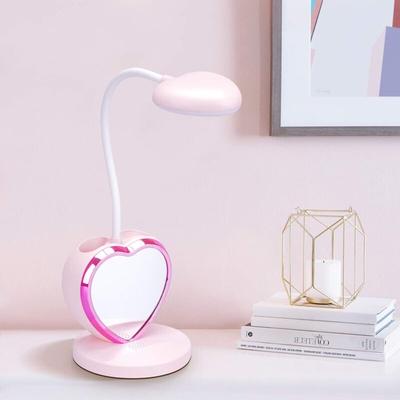 LED-Schreibtischlampe für Mädchen, augenfreundliche Tischlampe mit Stifthalter, wiederaufladbarer Image