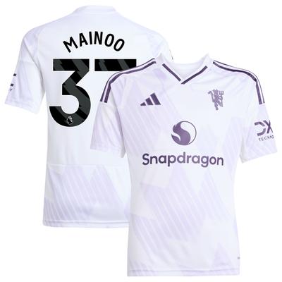 Manchester United adidas Auswärtstrikot 2025-26 - Kinder mit Aufdruck Mainoo 37 Image