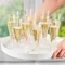 10 pièces/20 pièces, verres à vin et à champagne en plastique, verres à champagne jetables, verres à champagne dorés