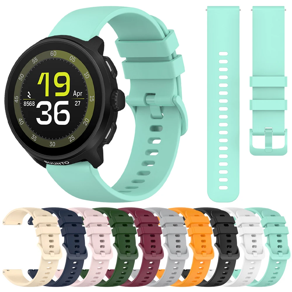 20 mm 22 mm Ersatz-Uhrenarmband für SUUNTO RACE RUN/RACE S/Ocean/VERTICAL/5 9 PEAK Pro/3 Fitness Sport Silikonarmband Gürtel Image