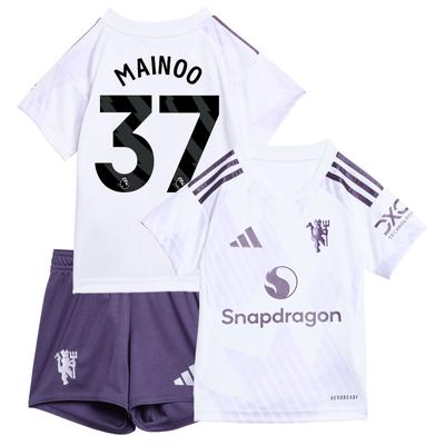 Manchester United adidas Auswärts-Babykit 2025-26 mit Aufdruck Mainoo 37 Image
