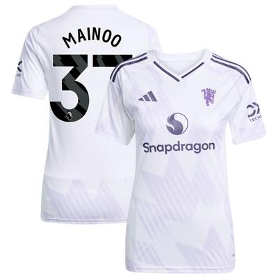 Manchester United adidas Auswärtstrikot 2025-26 - Damen mit Aufdruck Mainoo 37 Image