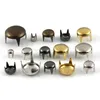 100 Sets 2–6 mm Metall-Rundkappen-Klauennieten, Nieten, Lederhandwerk, Tasche, Gürtel, Kleidungsstück, Schuhe, Kragen, Dekor, Zubehör, 13 Größen