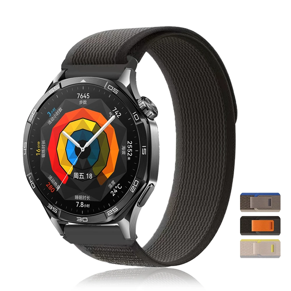 22 mm 20 mm Nylon-Schlaufenband für Huawei Watch GT 5 4 Pro/GT 5 4 3 46 mm Armband GT 3 2 42 mm Armband für Amazfit/Samsung Watch Correa Image