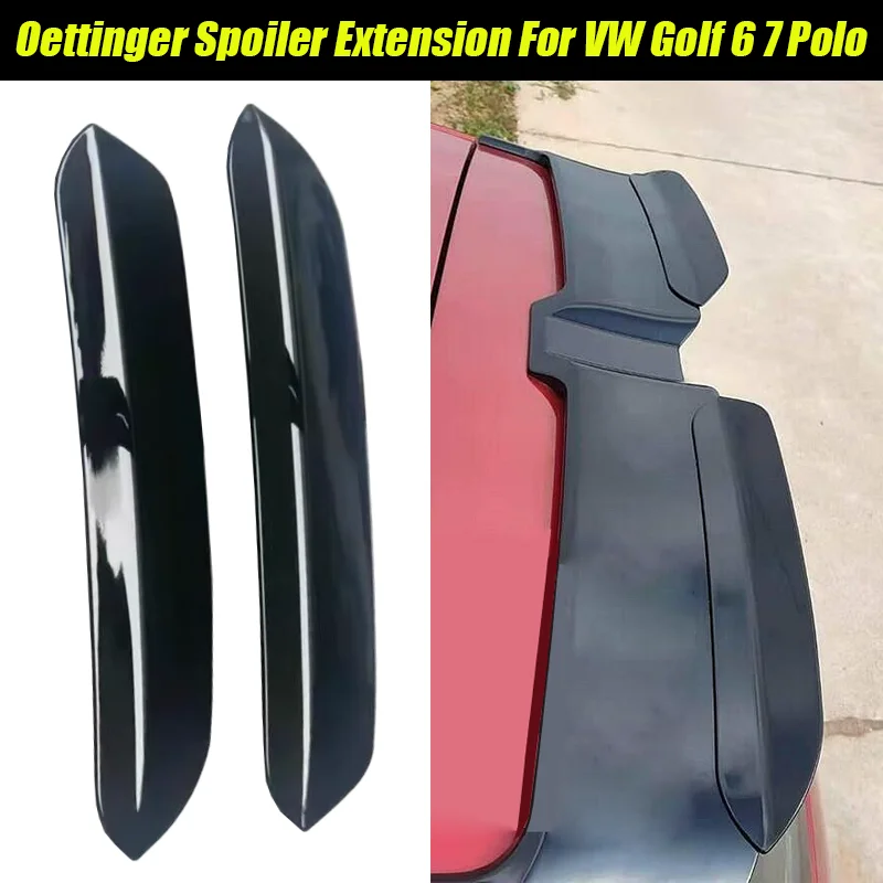 2 pezzi Oettinger Style tetto spoiler ali estensioni alette adatti per VW Volkswagen accessori Golf 6 7 MK6 MK7 Polo MK5 montaggio ABS