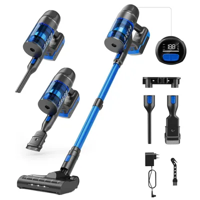 Bürstenloser Staubsauger, kabellos, 450 W, 30 kPa, intelligentes LED-Licht, 3-in-1, abnehmbarer Akku, Staubbecher, Haushaltsgeräte, kabellos Image